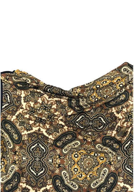 Maglia mezzocollo fantasia astratta ISTINTI | Maglie | 31708NERO